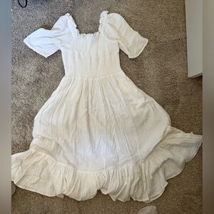 Rebecca Taylor Cream Blouse with Ruffle Details